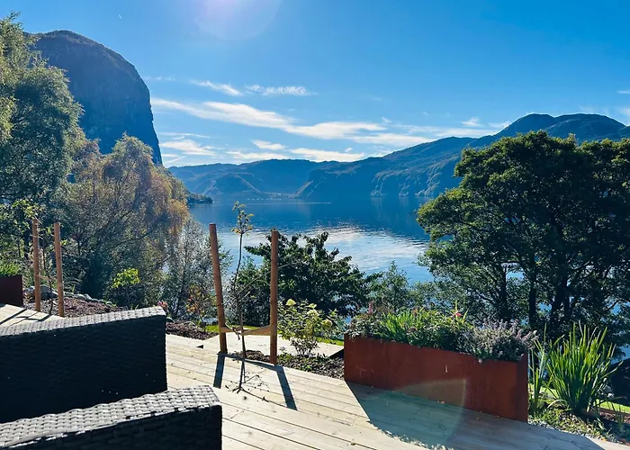 Semesterbostad Beautiful Line With Sauna Near Pulpit Rock *